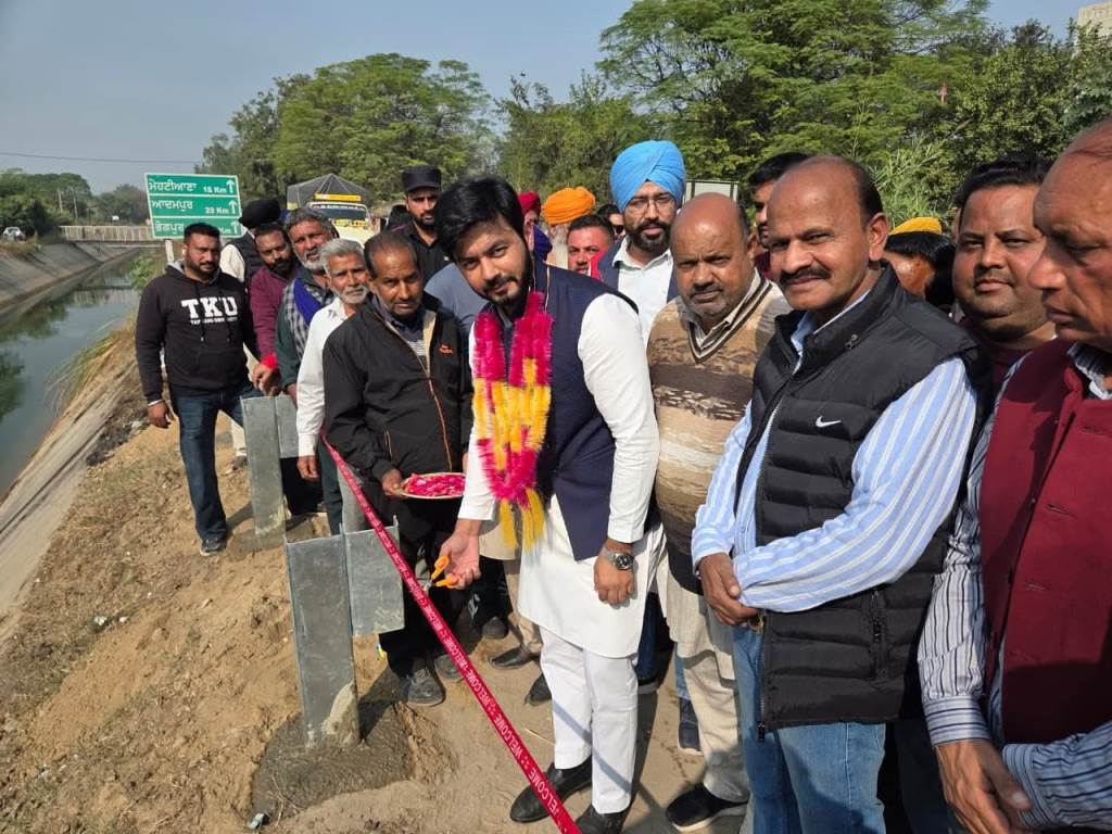 MLA Dr Ishank Kumar fulfills road safety promise